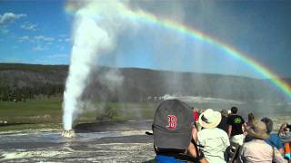 Yellowstone  BeeHive Geyser and Old Faithful erupt together 7192011MP4 [upl. by Pena]