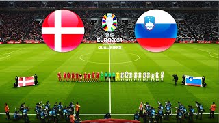 DENMARK vs SLOVENIA  UEFA EURO 2024 QUALIFYING [upl. by Salokin]