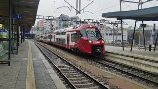 Arrival of the new CFL Coradia 2410 with its regional train from Diekirch to Luxembourg [upl. by Aiclef]