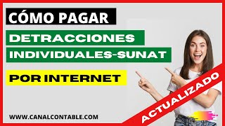 🔥COMO pagar DETRACCIONES SUNAT por INTERNET Detracciones INDIVIDUALES [upl. by Rehportsirhc749]