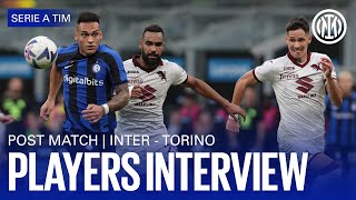 INTER 10 TORINO  BROZOVIĆ AND LAUTARO INTERVIEWS 🎙️⚫🔵 [upl. by Harret]