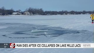 Isle man dies after vehicle breaks through Mille Lacs [upl. by Burack]