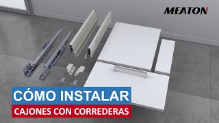 Cómo instalar o montar CAJONES CON CORREDERAS en 2 minutos  MEATON [upl. by Eiclehc926]