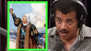 Neil deGrasse Tyson  Columbus Discovering America Was a Great Achivement  Joe Rogan [upl. by Ennasirk]