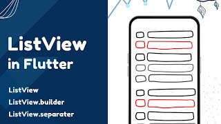 ListView  ListViewbuilder  ListViewseparated in Flutter [upl. by Bremser]