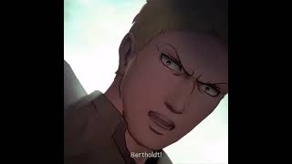 Reiner and Bertholdt Transformation attackontitan aot2finalbattle armoredtitan colossaltitan [upl. by Dyane786]