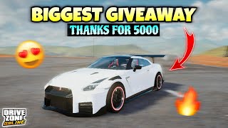 😇5K SPECIAL BIGGEST GIVEAWAY  Drive Zone Online [upl. by Grati]