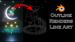 How to Render Line Art or Outline Animations  Blender Tutorial [upl. by Wait]