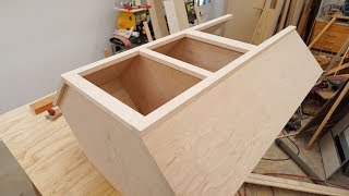 Making A Corner Cabinet  Kitchen Cabinet [upl. by Ecyrb919]