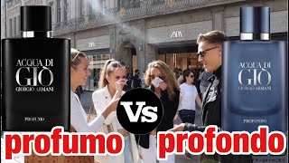 Acqua dio gio profumo vs Acqua di Gio profondo  fragrance test [upl. by Eleynad]