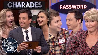 Tonight Show Games with Gal Gadot Miley Cyrus Emma Thompson Michael Cera amp Jim Parsons [upl. by Maclay679]