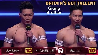 Britain’s Got Talent Giang brothers with show of SEXY body [upl. by Yila516]