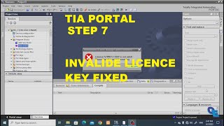 Step7 TIA Portal Invalid License key fixed  PLC programming and WinCC SCADA simulation [upl. by Cirtemed]