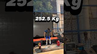 Breaking PR on stage 2525kg deadlift shorts powerlifting deadliftpr youtubeshorts [upl. by Eilraep75]