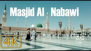 Masjid Al Nabawi 4K l The Drone Life PK [upl. by Laoj870]