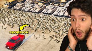 1000 MILITARES vs 1 YOUTUBER Desafio GTA 5 RP [upl. by Oberon]