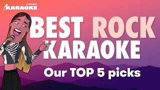 BEST 5 ROCK KARAOKE SONGS WITH LYRICS OF ALL TIME FEAT OASIS QUEEN AEROSMITH amp MORE [upl. by Yaya896]