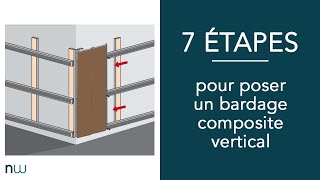 7 étapes pour poser un bardage composite vertical [upl. by Aianat]