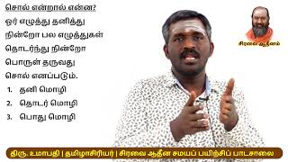 சொல் என்றால் என்ன  Sol endral enna  TNPSC பொது தமிழ்  தமிழ் இலக்கணம்  Tamil Ilakkanam [upl. by Breban794]