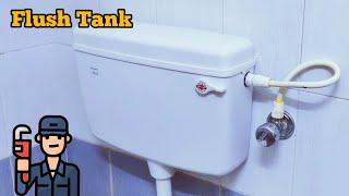 Flush Tank Fitting  Installation  Flush Cistern  Parryware Slimline Safe Plumbing flush toilet [upl. by Lyle]