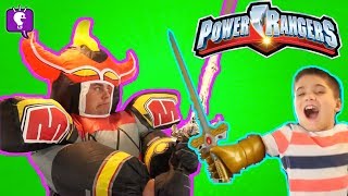 POWER RANGERS GIANT MEGA ZORD Adventure Imaginext Surprise Toys Review with HobbyKidsTV [upl. by Kania793]