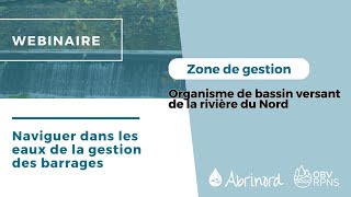 Présentation de lorganisme de bassin versant de la rivière du Nord  Abrinord [upl. by Anovahs]