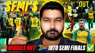 West Indies 🏝️ out of the World Cup South Africa 🇿🇦 into the SemiFinals ✅  T20 World Cup 2024 [upl. by Raynard450]