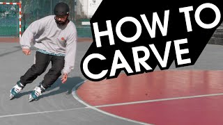 HOW TO CARVE WITH INLINE SKATES [upl. by Gnat571]