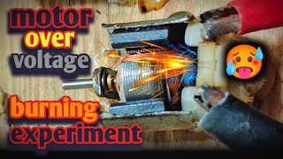 how motor work on over voltage experiment [upl. by Narut]