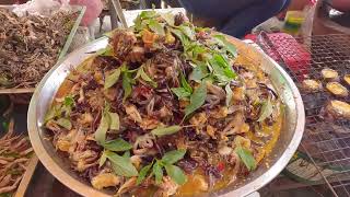 Countryside Street Food Delicious Grilled Food Bee Barbeque Fried Snail [upl. by Barbabra]