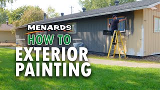 How To Paint Your Homes Exterior  Menards [upl. by Gerda182]