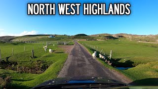 Scottish Highlands Drive 🚘  B869 to Stoer Lighthouse  Scotland 🏴󠁧󠁢󠁳󠁣󠁴󠁿 [upl. by Knowlton]