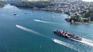 Paddle ship Waverley at Fowey Harbour [upl. by Massimiliano260]