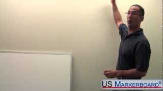 How to Install a Whiteboard  US Markerboard [upl. by Bernarr936]