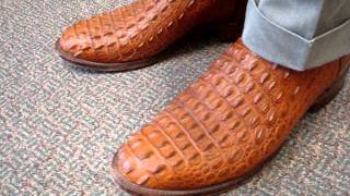 Cognac Nile Crocodile Boots [upl. by Suilenrac90]