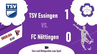 Oberliga BadenWürttemberg TSV Essingen  FCN 1  0 10 [upl. by Rhyne]