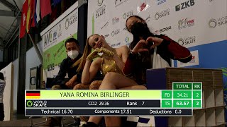 AWC22  Yana Romina Birlinger  Solo Free Dance 18052022 [upl. by Engvall]