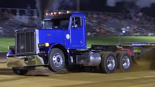 Truck Pulling 2023 Pro Stock Semi Trucks Pulling At Lebanon Fair [upl. by Rafael]