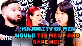 CRAZED Feminist CONFRONTED On CLAIM THAT MOST MEN WANT TO SA HER [upl. by Watson]