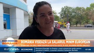 România visează la salariul minim european BNS Ar putea aduce în 2025 majorări pentru angajați [upl. by Reich]