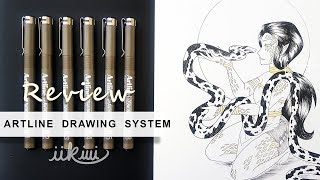 Artline Drawing System Pens  Art Product Review  iiKiui [upl. by Anitahs]