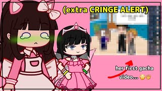 EXTRA CRINGE ALERRTTTT ⚠️ My BRATTY SISTER MADE HER FIRST GACHA VIDEOBUT👁👄👁 [upl. by Alien195]