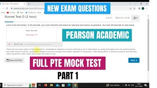 PEARSON PTE REAL MOCK TEST NOVEMBER 2023  PTE REAL EXAM TEST [upl. by Patt961]