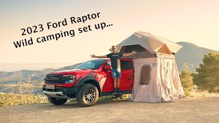 2023 Ford Raptor Wild camping set up [upl. by Atinas168]