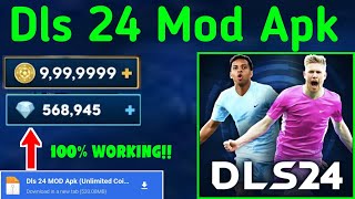 DLS 24 MOD Apk Unlimited Coins And Diamonds  Dream League Soccer 2024 Mod APK v11070 [upl. by Noryd711]