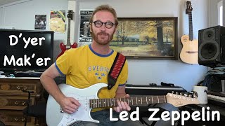 Led Zeppelin  Dyer Maker Guitar Lesson  All Sections  Solo [upl. by Ennoitna176]