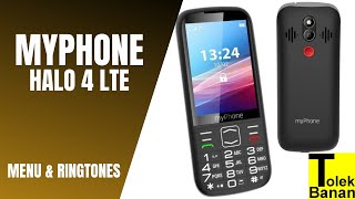 myPhone HALO 4 LTE  Unboxing  Menu amp Ringtones  Dzwonki  Classic Phone [upl. by Lucrece]