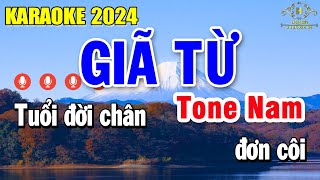 Giã Từ Karaoke Tone Nam  Am  Nhạc Sống Chất Lượng Cao  Trọng Hiếu [upl. by Ahsimac]