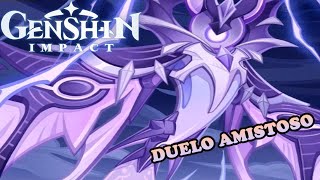 Genshin Impact  Invocación de Sabios Duelo amistoso vs Melancolía de la Manifestación del Trueno [upl. by Simons996]