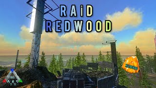 ARK  RAİD REDWOOD BASE ONLİNE SOLO PVP s6 [upl. by Anawad]